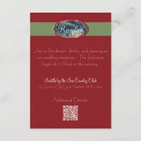 Crimson & Evergreen Christmas Wedding Enclosure