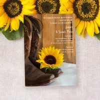 Country Sunflower Barn Party Junior / Senior Prom Invitation