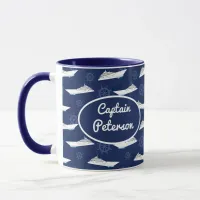 Captain of the Ship, Personalised Cruise Ship Mug