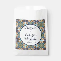 Elegant Mexican Floral Talavera Wedding  Favor Bag