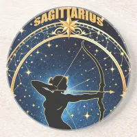 Sagittarius astrology sign coaster