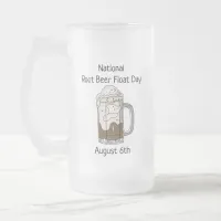 August 6th is National Root Beer Float Day  Frosted Glass Beer Mug