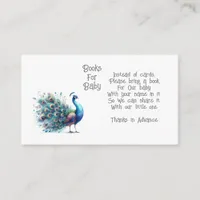 Peacock Books for Baby Enclosure Card