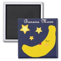 Banana Moon Magnet(Square) Magnet
