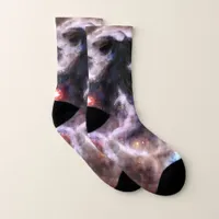 A Captivating Abstract Galactic Nebula Socks