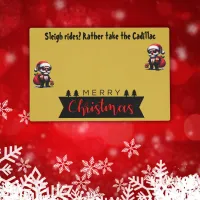 Gangster - Sleigh Rides? Rather Take Cadillac |  Placemat