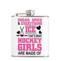 cute sugar and spice girls ice hockey flask