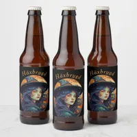 Halloween Theme -  H&#228;xbrygd Beer Bottle Label