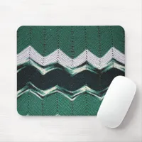 Mousepad - Chevron Pattern in Greens