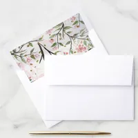 Japanese Cherry Blossoms Flowers Wedding Envelope Liner