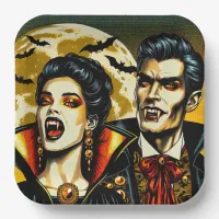 Vampires and Bats Halloween Party  Paper Plates