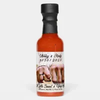 Personalized Wedding Pictures and Date Hot Sauces
