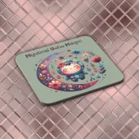 Mystical Boho Magic Maroon | Beverage Coaster