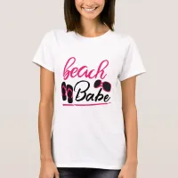 beach babe pink sunglasses T-Shirt