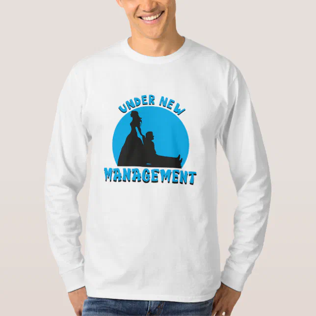 Wedding Cartoon - Under New Management T-Shirt