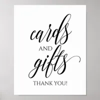 Cards & Gifts Typography Wedding Sign - Black