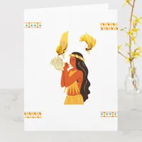 Folded greeting card 