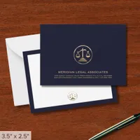 Personalized Law Firm Note Card