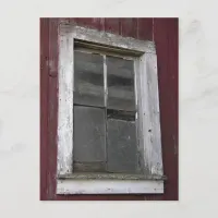 Old Barn Window Postcard