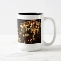 Outdoor Christmas Decorations Two-Tone Coffee Mug