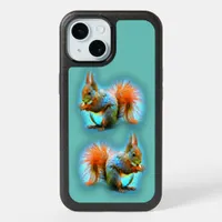 Squirrel in modern style iPhone 15 case