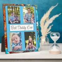 Personalized Best Daddy Ever Photo  Plaque