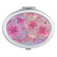 Pink Carnations in vintage style Compact Mirror