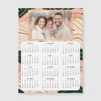 Personalized Mini Calendar | Family Photo Pink