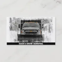 *~* Realistic Snow Removal Snow Truck AP74 Business Card