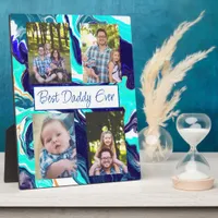 Personalized Best Dad Ever Photo Plaque