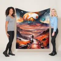 Out of this World - The Path Ahead Fleece Blanket