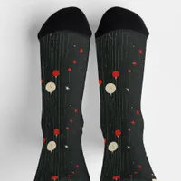 Christmas Ornament Pattern Dark Socks