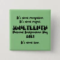 Juneteenth is a Federal Holiday Button