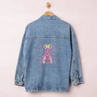 Pagan Moon Child Bat Denim Jacket