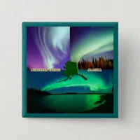 Northern Lights of Alaska Collage Button