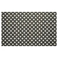 Black & Beige Mosaic Trendy Geometric Pattern Fabric