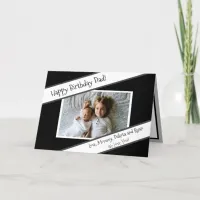 Happy Birthday Dad Personalized Kid's Photo Card