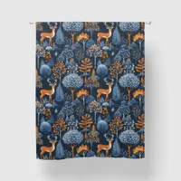 Enchanted Woodland Whimsical Forest Deer Blackout Curtains