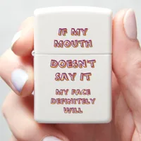 Funny lighter on honest emotions