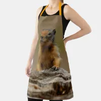 Funny Cute Saucy Columbian Ground Squirrel Apron