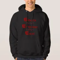 Motivational Men's Basic Hooded Sweatshirt