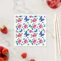 Butterflies and Roses Napkins