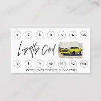 *~* QR Lube Car Wash - LOGO Auto Thank you Rewards Loyalty Card