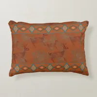 Southwest Canyons Petroglyphs Accent Pillow