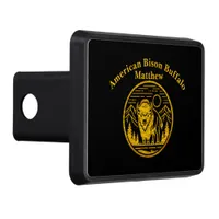 Majestic Bison in Mountain Landscape Hitch Cover