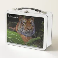 Tiger Crouching in the Jungle Metal Lunch Box