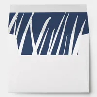 Blue and white Beach Grass Envelope