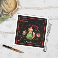  Ugly Sweater Fox & Owl Holiday Napkins