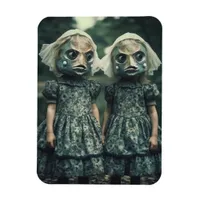 Scary Fish Twins Horror Movie Fans Magnet