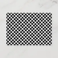 Black Polka Dots Business Card